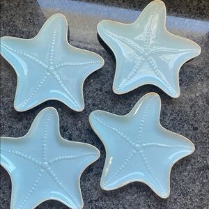 Starfish Shaped Ceramic appetizer Plates